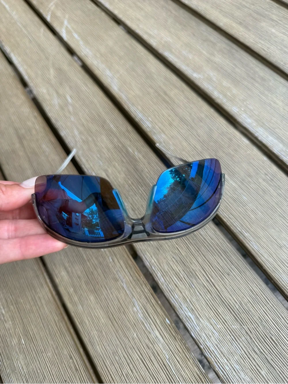 Arkaid Jurassic World Unisex Sport Wrap Sunglasses Blue Mirrored Lenses